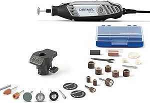 Dremel 3000-1/24 Variable Speed Rotary Tool Kit - 1 Attachment & 24 Accessories - Ideal for Cutting, Sanding, Grinding, Polishing, Drilling, Engraving, Crafts, and DIY